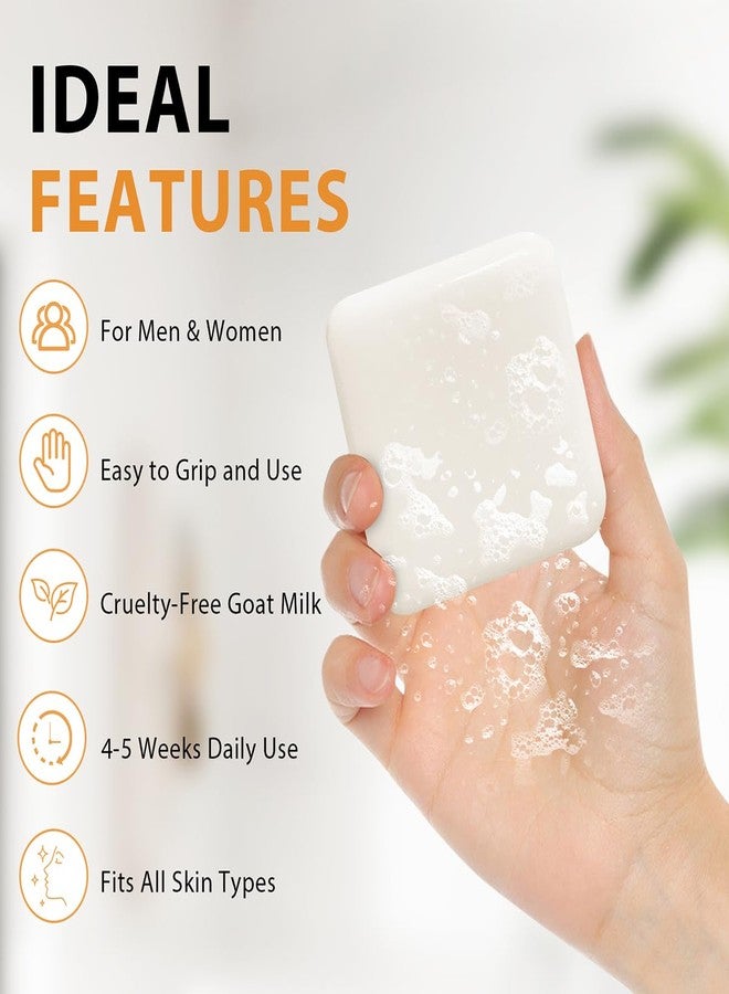 HOYEHOLA Goat Milk Soap Bar 6 Packs - Natural Moisturizing Soap Bar for Men Women All Skin Types Face & Body, 28oz Pack of 6 Bars - Image 4